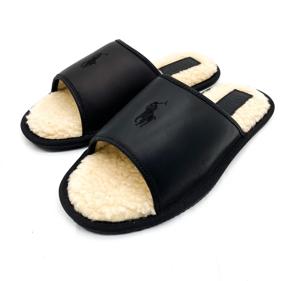 Polo Ralph Lauren Other - POLO RALPH LAUREN Mens Leather Slide Slippers